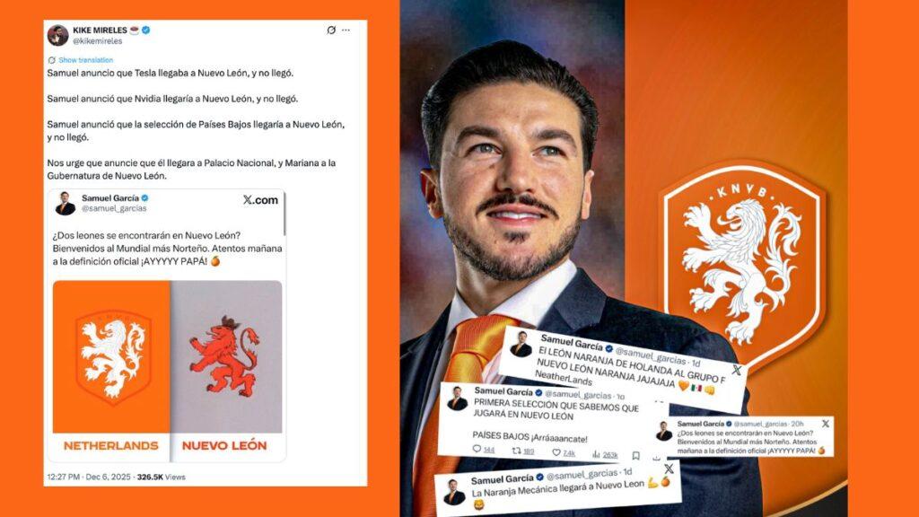 Criticas-contra-samuel-garcia-por-regalar-playeras-de-movimiento-ciudadano | Nl Urbano Samuel García Apoya a La Selección De Holanda | Nl Urbano