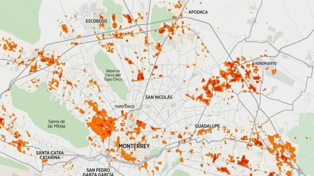 Calor-en-nuevo-leon | Nl Urbano Zonas De Calor En Nuevo León | Nl Urbano